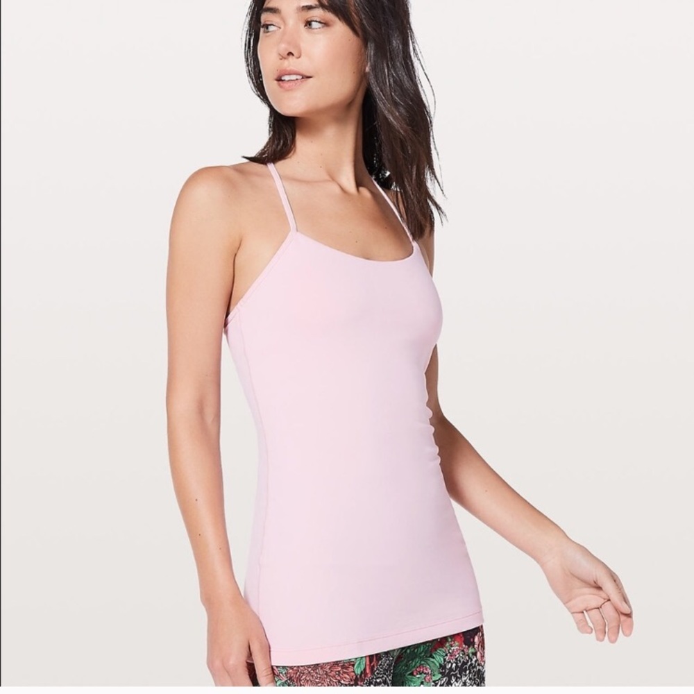 Lululemon power pose tank, light pink